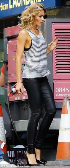 Smart casual... striped top & leather pants (or ripped black jeans or denim shorts)... definitely!!