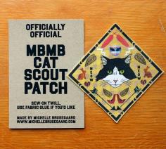 Cat Scout Twill Patch by MichelleBrusegaard on Etsy, $4.00