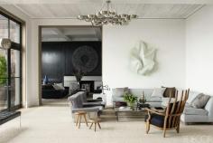 Luxuriate in the Living Room. Southampton Beach House. Interior Design: Haynes Roberts.
