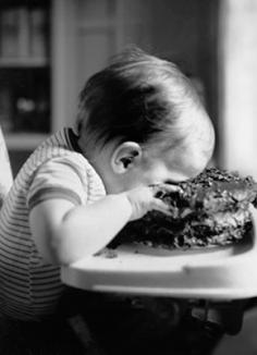 Chocolate cake face plant.