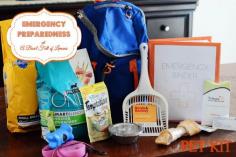 Emergency Preparedness 72 hour pet kit.