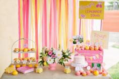 first birthday party lemonade stand