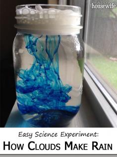 Learn all about clouds and how clouds make rain in this easy and fun summer science lesson! | The Happy Housewife