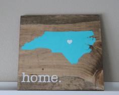 North Carolina Sign, CHOOSE COLORS, State Sign, Custom Wood Sign, Pallet Sign, Personalized Wood Sign, home decor, wall art, moving gift