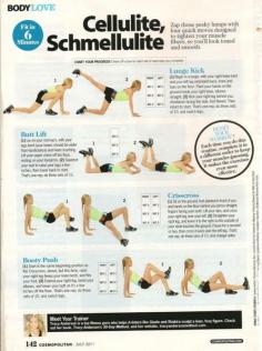 anti-cellulite exercises that I'll probably never do, but nice to know they exist