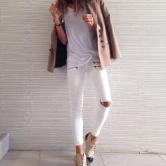 white jeans & Chanel