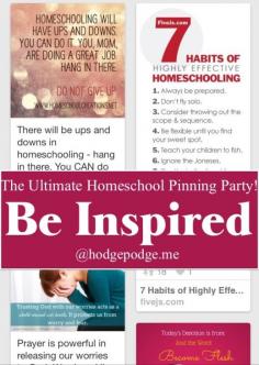 Be Inspired at The Ultimate Homeschool Pinning Party