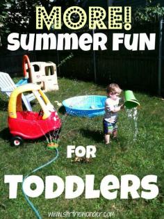 Summer Fun: Play outdoors activities for toddlers on warm days.