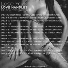 14 Day Lose Your Love Handles Challenge