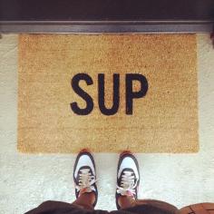 Jowena with the Sup Doormat || Get the doormat: www.nastygal.com/...