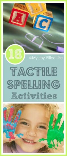 18 Tactile Spelling Activities