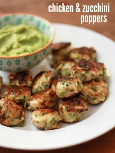 Chicken and Zucchini Poppers