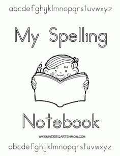 Kindergarten Spelling Journal