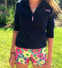 VV pullover + colorful chinos.  My dream outfit!