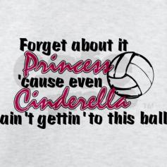 Got a Volleyball Princess in the family? She'll love this T-Shirt.