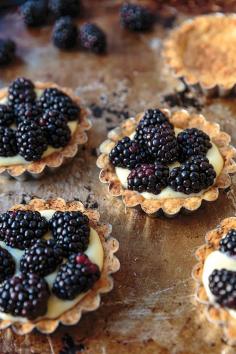 Brown Butter Tart with Blackberries | SAVEUR