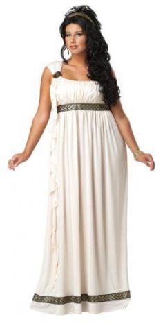 California Costumes Plus-Size Olympic Goddess Dress - California Costumes Plus-Size Olympic Goddess Dress    DressMedallionHeadband  She watches over her people from the heights of mt olympia          List Price: $  47.99    Actual Price: [wpramapric