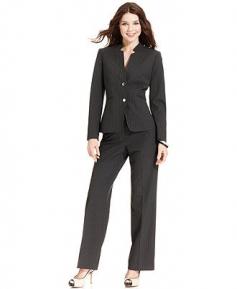 Tahari by ASL Suit, Pinstriped Blazer  Pants - Womens Suits  Suit Separates - Macys