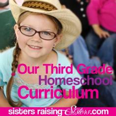 Sally, from Sisters Raising Sisters, gives an outline of their homeschool curriculum choices for their third year of homeschooling, with descriptions of why and how they use the materials.