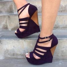 Black strapy high heel sandals fashion