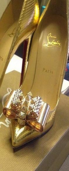 Golden Louboutins