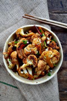 Roasted Cauliflower Stir-fry