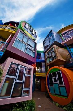 Colorful Buildings - Reversible Destiny Lofts Mitaka, Tokyo