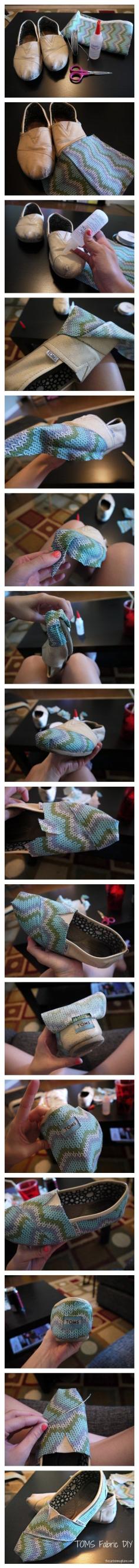 19 DIY Fashion Projects, DESIGN DIY: FABRIC TOMS DIY