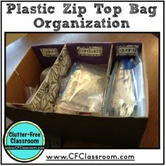 Organizing and Managing Ziploc Bags {A Teacher DIY Project}