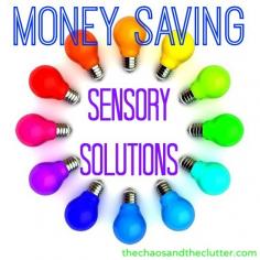 Money Saving Sensory Solutions for kids with sensory processing disorder (SPD)