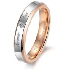The engagement ring wedding band is made of highest grade 316L stainless steel, oxidized casting finish with unique design. The stainless steel ring consists of the words forever love outside. Wear it with peace of mind everyday. Stainless steel is hypoallergenic with high resistance to rust, corrosion, tarnishing and requires minimal maintenance in order to keep it looking like new. This product comes with a 7-day 100% money back guarantee and includes free packaging. You can get the matching ring (SKU: a40636) to make this a couples ring set for your love ones.
