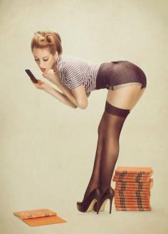 Hot High-Tech Retro Pin-Ups. these are so stinking cute!