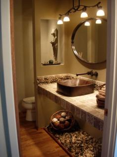 spa themed bathroom ideas | Spa Powder Room - Bathroom Designs - Decorating Ideas - HGTV Rate My ...
