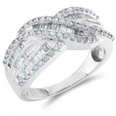 Diamond Anniversary Band 14k White Gold Fashion Ring Women (3/4 Carat). Diamond Fashion Ring Band 14k White Gold (3/4 Carat).
