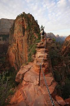 Probably one of the most extreme non-technical hikes in a national park.  Angel's Angels Landing Trail, Zion National Park NP