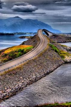 One of the most spectacular stretches of road in the world- Atlantic Road, Norway.