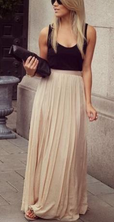 Black + nude pleat---- works for all evening outfit!!!