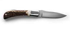 Italian Stag Handled Folding Knife (8.25" open)