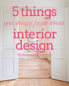 5 things you should know about interior design for your #home