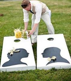 Outdoor Living Blog Outdoorlicious Outdoor Wedding. Josh would love a bean bag toss. Other ideas for outdoor weddings too!