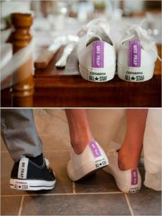 Order your very own wedding Converse as dancing shoes for the reception abd 30 other great ideas for the big day!