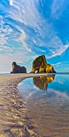 Wharariki Beach, Golden Bay, New Zealand