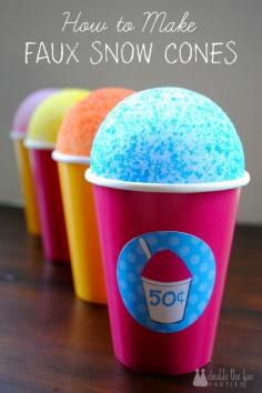 You know... snow cones. They melt. So make my faux snow cones for lasting cuteness! wp.me/p2avfr-5LB