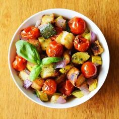 Roasted Ratatouille Panzanella Recipe