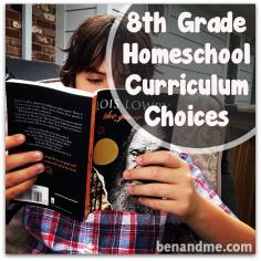 8th grade #homeschool #curriculum choices with a biblical worldview.