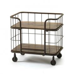 Smooth Roll 2-Tiered Table Cart | dotandbo.com
