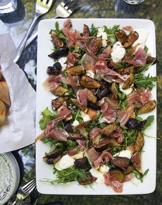 Grilled Figs, Prosciutto and Burrata Appetizer - easy and special!