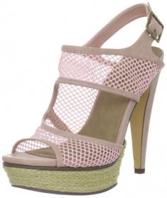 Women's #Fashion #Shoes:  Michael Antonio Women's Tolleson Pale #Pink Open-Toe Espadrille High Heel: Michael Antonio: #Heels