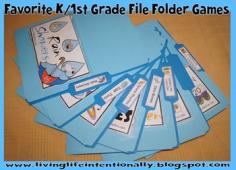 Favorite Kindergarten and 1st Grade File Folder Games - FREE #kindergarten #1stgrade