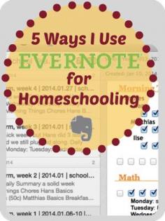 everyday snapshots: Five Ways to Use Evernote for Homeschooling :: Tech Thursday